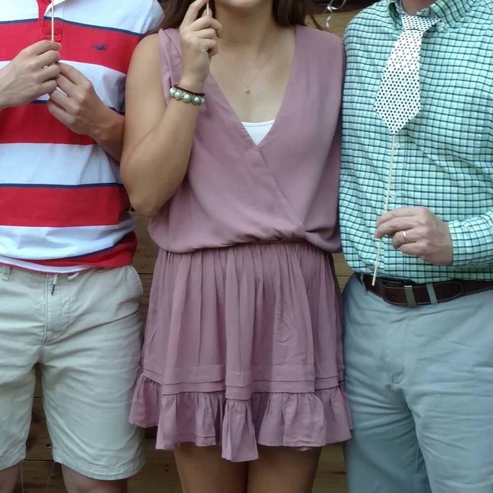 Pink flowy sundress